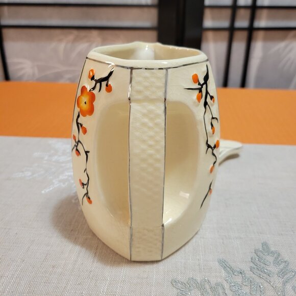 Vintage 1930's Japanese Moriyama Hand-Painted Creamer with Lid - Picture 4 of 5